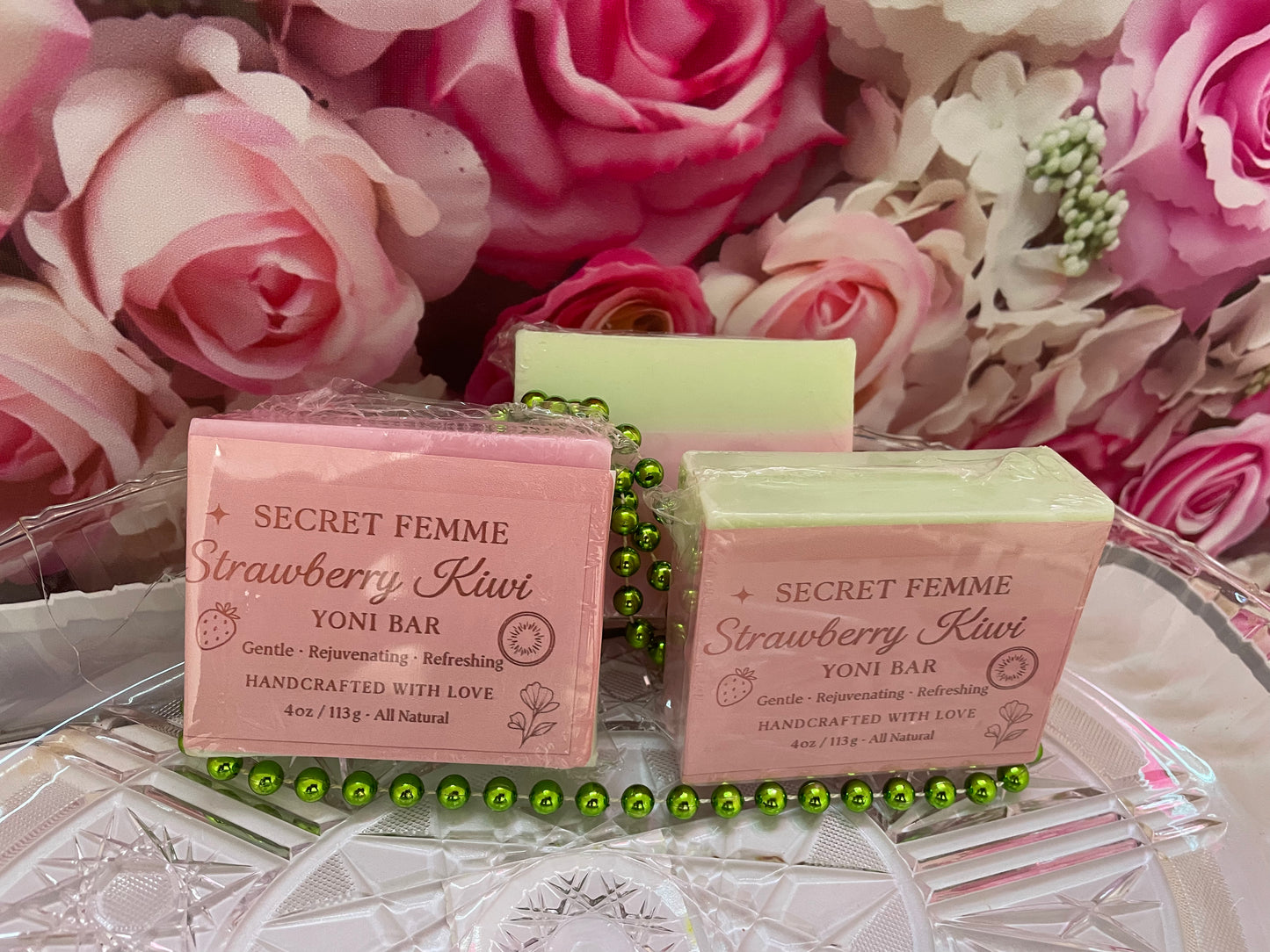 Strawberry kiwi yoni soap