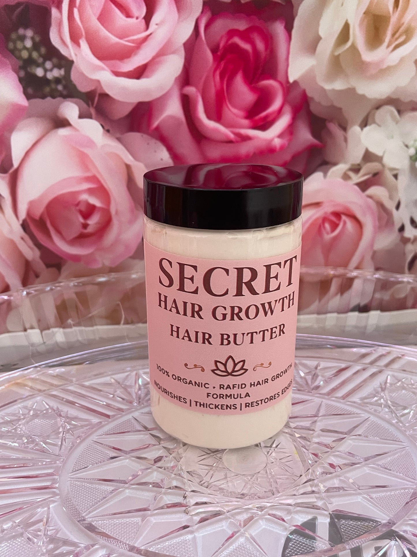 Secret hair growth spay and butter