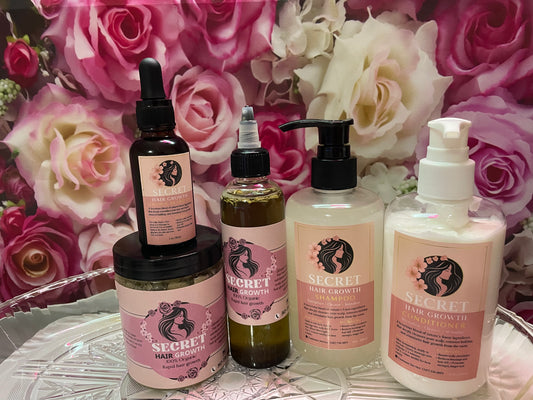 Meduim secret hair growth oil set