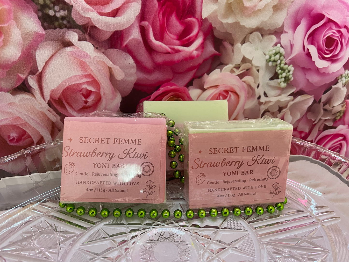 Strawberry kiwi yoni soap