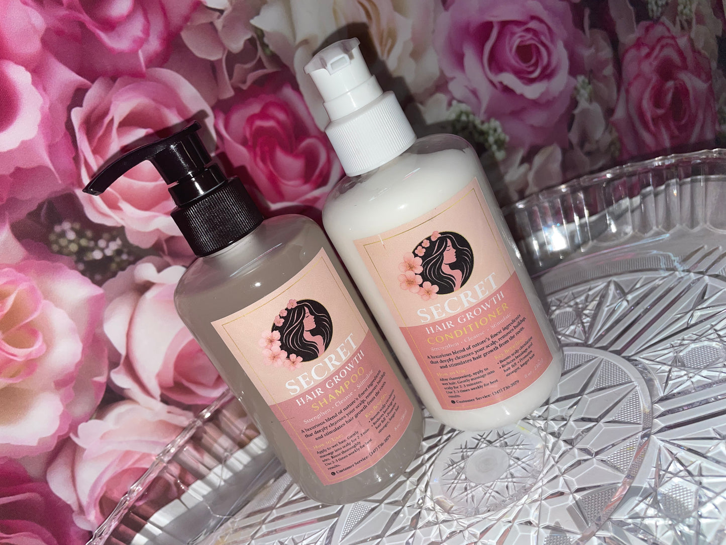 Secret hair growth shampoo and conditioner 8oz set